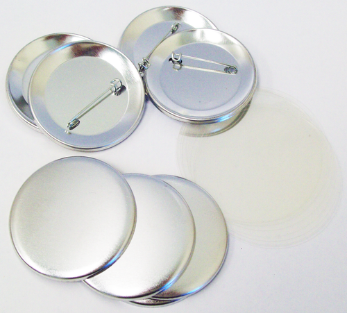 2.5" Tecre Pin Back Button Parts 2-1/2 Inch - 250-FREE SHIPPING