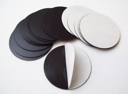 Round 3.06" Magnets with Peel and Stick for 3.5"  Buttons MAGNETS ONLY - 100 pcs