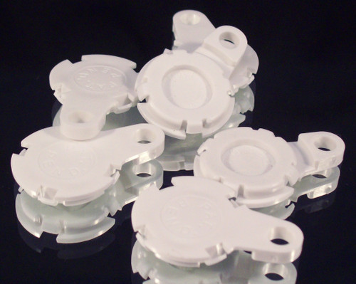 500 1.25" Versaback Plastic Only - No Zipper Pull - White -FREE SHIPPING