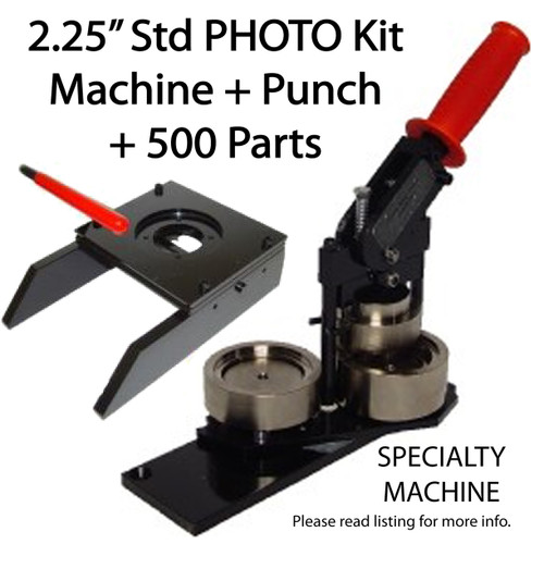 3.5 3-1/2 Inch Button Making Kit - Tecre Button Maker Machine, Tecre  Graphic Punch, 100 Magnet Parts