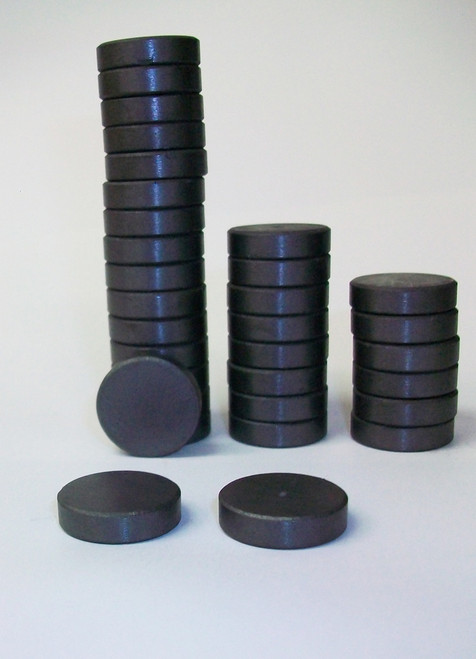 THICK 3/4 inch BEVELED EDGE C8 Strong Ceramic Magnets ONLY for 1 Inch Buttons - 5000-FREE SHIPPING