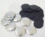 1" Tecre PLASTIC FLAT BACK Button Parts - 100-FREE SHIPPING