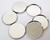 1.75" Tecre METAL FLAT BACKS ONLY 1-3/4" - 1000-FREE SHIPPING