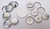 1" Tecre Metal Flat Back w/hole and w/JUST RIGHT FIT Ceramic Magnets 100pcs. - FREE SHIPPING