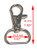 Metal Lanyard Hook Swivel Snap Lobster Clasp Clips 0.82" x 1.65" - 10 pcs-Free Shipping