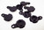 100 1" Versaback Plastic Only - No Zipper Pull - Black-FREE SHIPPING