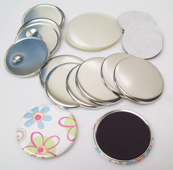 2.25" STD  Complete MAGNET Parts 2-1/4 Inch - Makes 300 Magnets-FREE SHIPPING