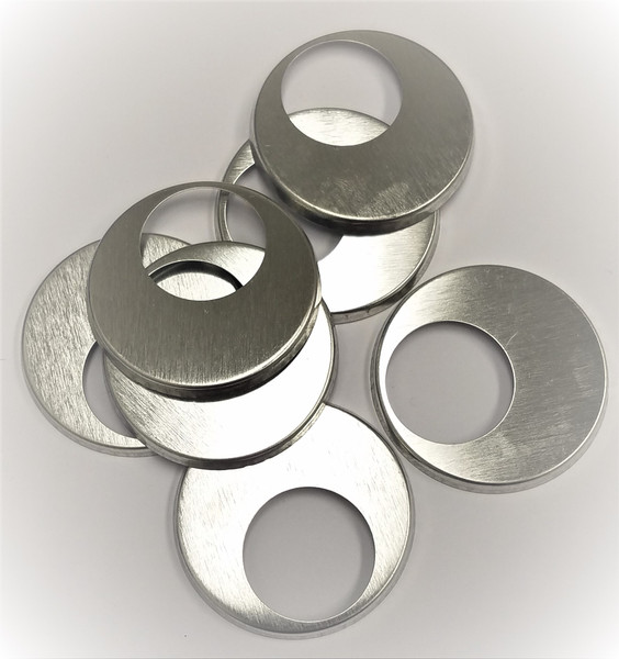 1.5" Tecre METAL FLAT BACKS with the hole ONLY - 100-FREE SHIPPING