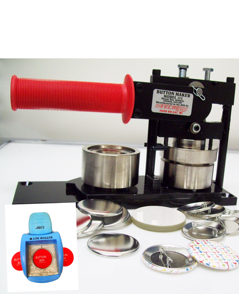 1.75" KIT - Tecre Machine, Table Top Punch and 500 Pin Back Parts