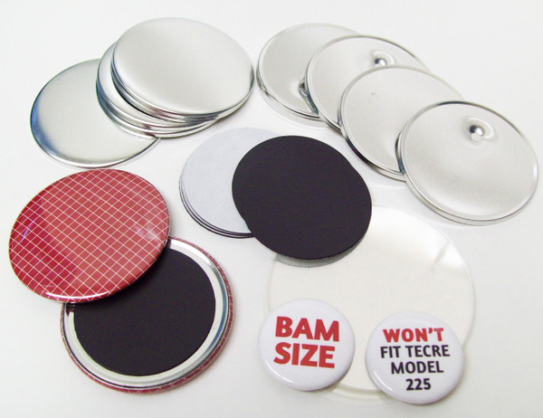 BAM Size 2-3/8" (2-1/4") Magnet Parts for Button Making Machines - 200 pcs