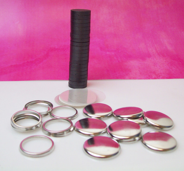 1" Complete JEWELRY Ceramic Magnet Parts   -1000
