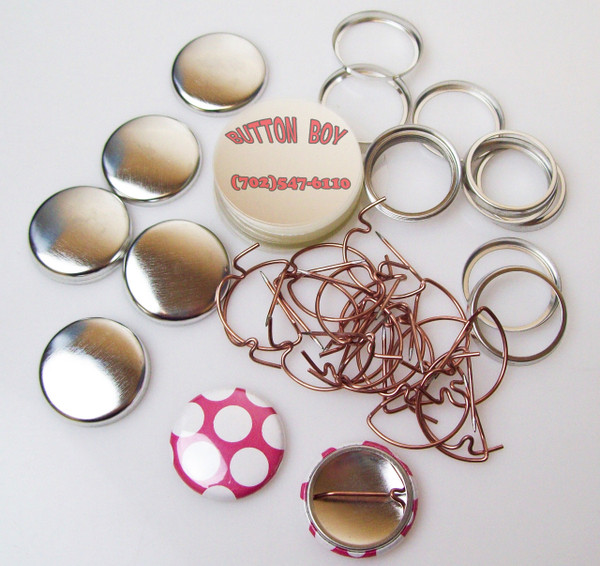  Tecre 1 Inch Pin Back Button Parts 1000-FREE SHIPPING