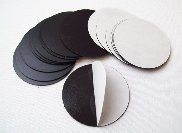 BAM Round 1-7/8" Magnets with Peel and Stick Adhesive MAGNETS ONLY - 500 pcs-FREE SHIPPING