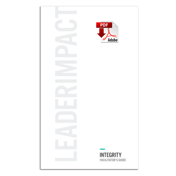 Integrity Facilitator's Guide, PDF