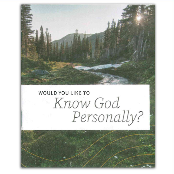 Would you like to know God Personally (Vista)