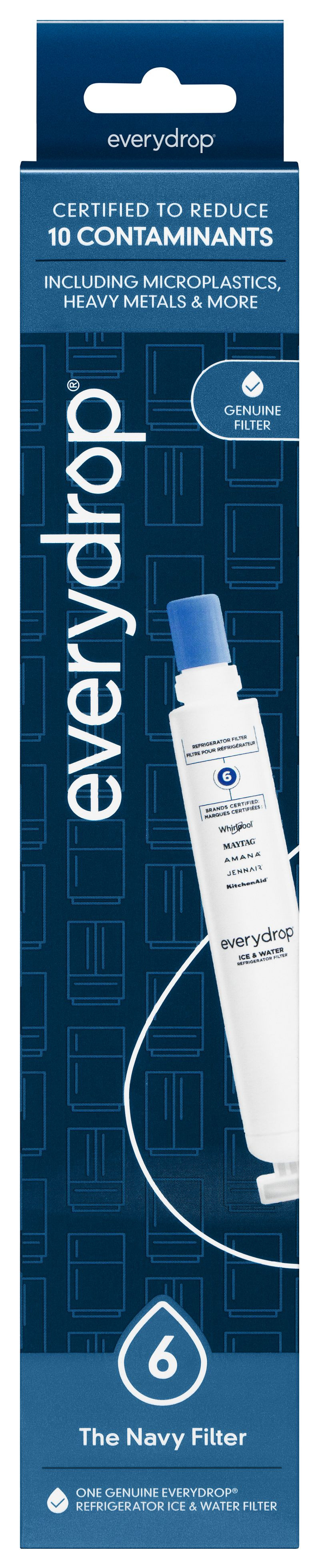 everydrop Refrigerator Water Filter 6 - EDR6D1 - 1 Pack (EDR6D1)