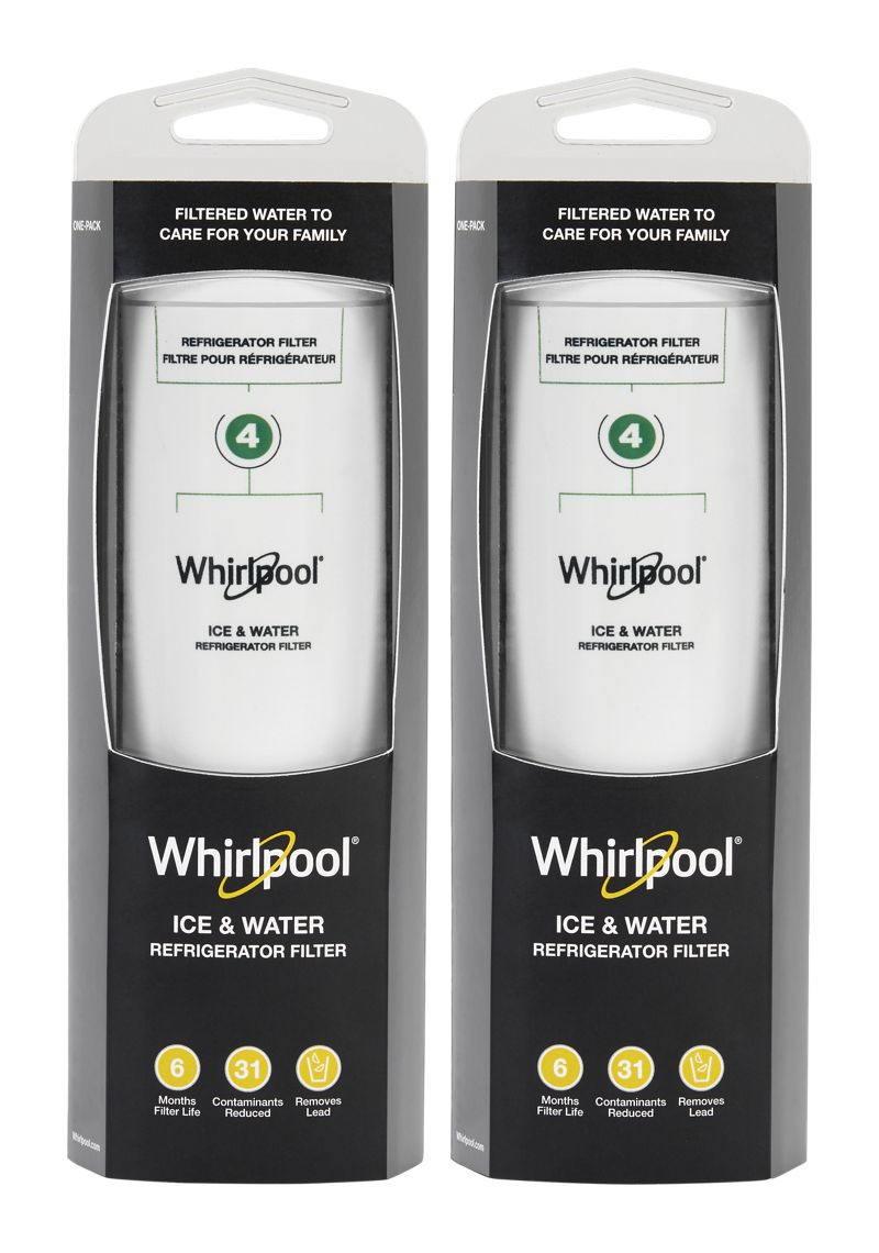 Whirlpool Refrigerator Water Filter 4 - WHR4RXD1 - 2 Pack (WHR4RXV2P)
