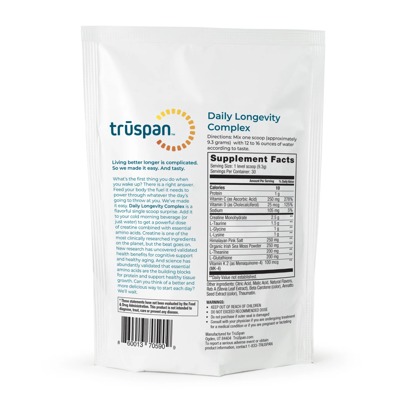 Daily Longevity Complex - Creatine & Essential Amino Acids