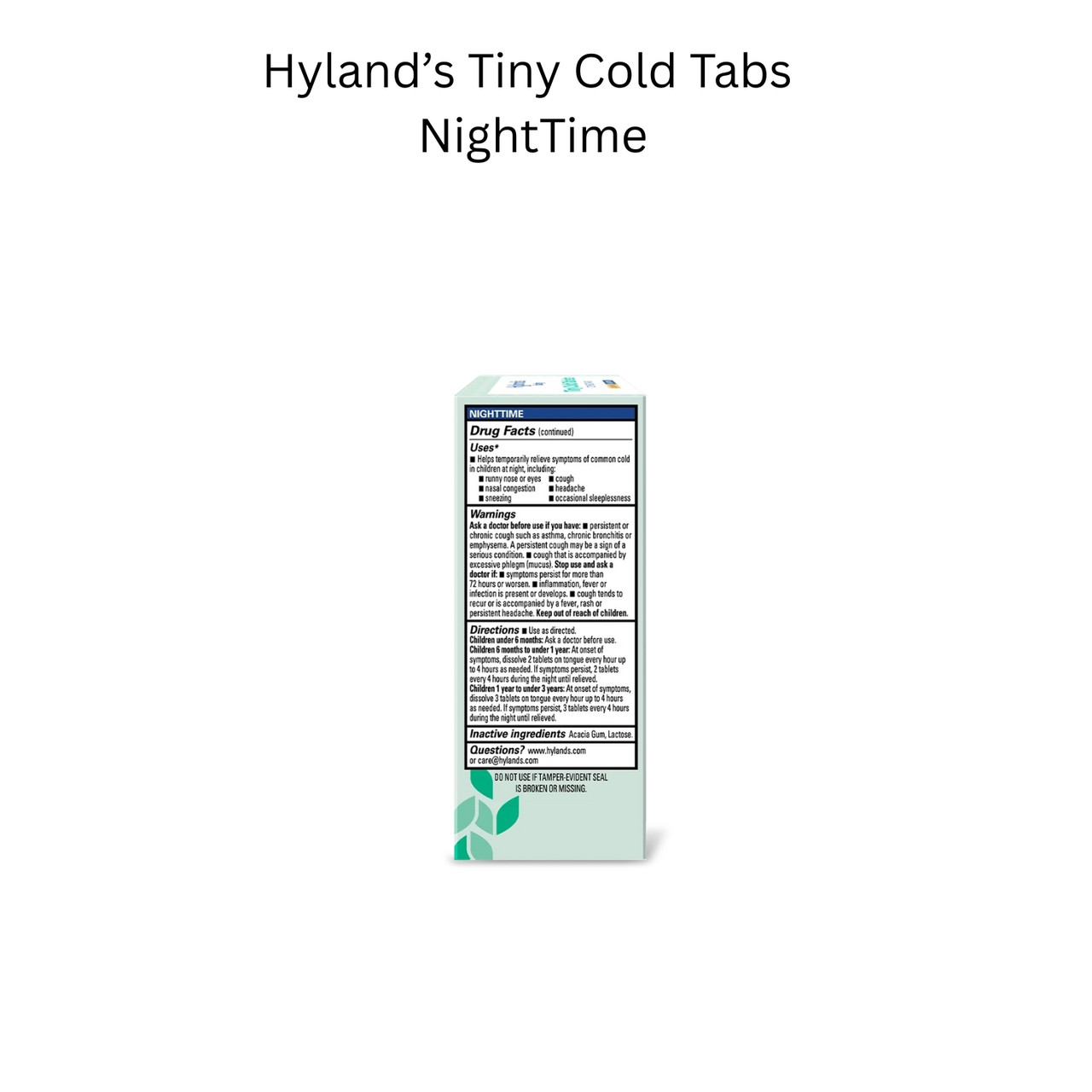 Tiny baby Cold Tablets - NIghtTime