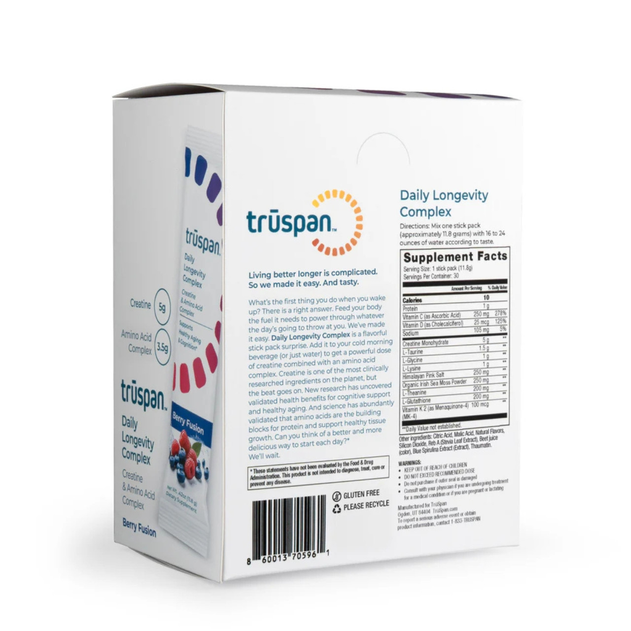 Daily Longevity - 30 Stick Packs - Berry Fusion