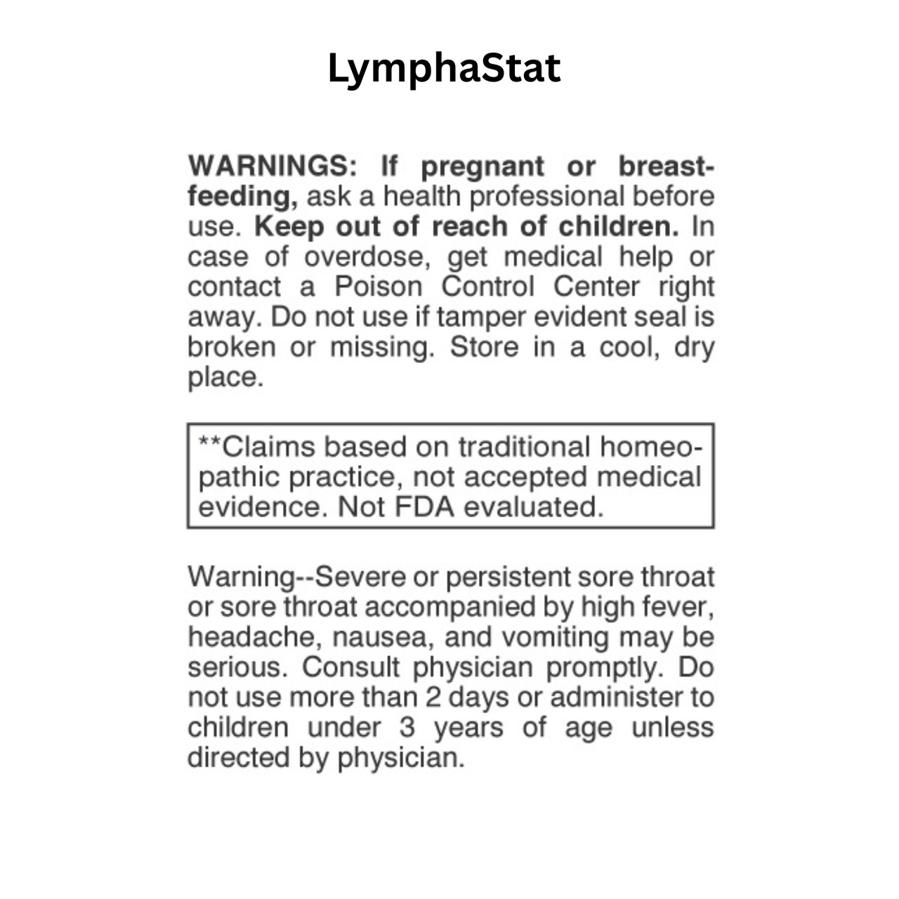 LymphaStat Homeopathic Remedy 2 oz
