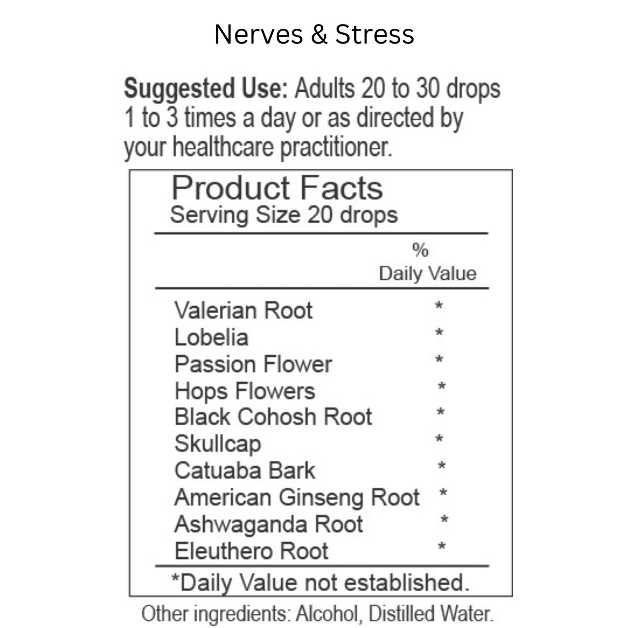 Nerves & Stress Herbal Tincture