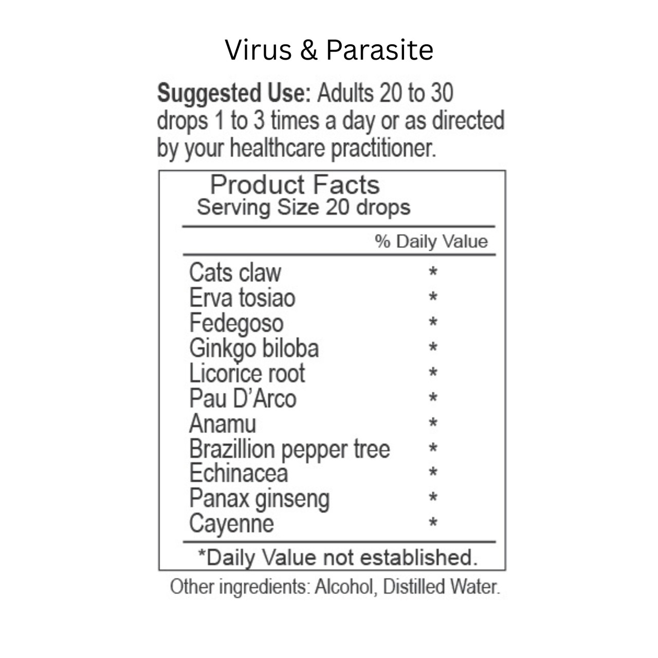 Virus & Parasite Herbal Remedy