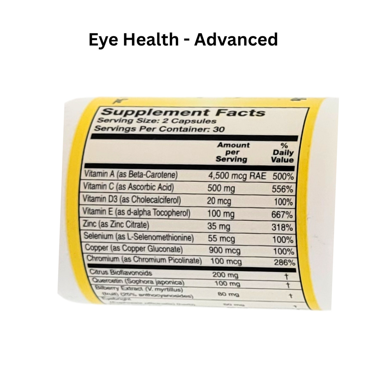 Eye Health Advanced Nutrition for Visual Health