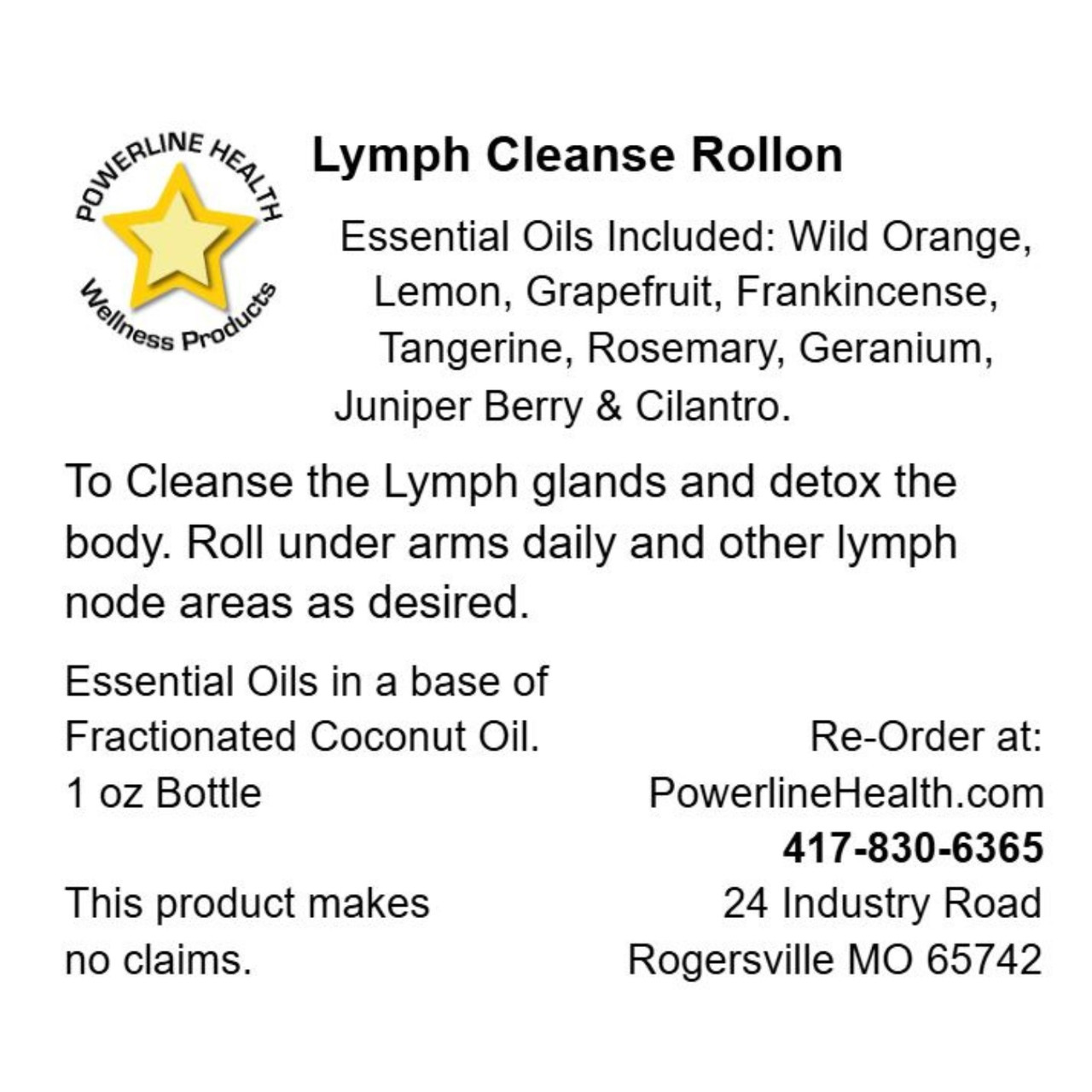 Lymphatic Cleanse Rollon (substitute for Lymphaid)