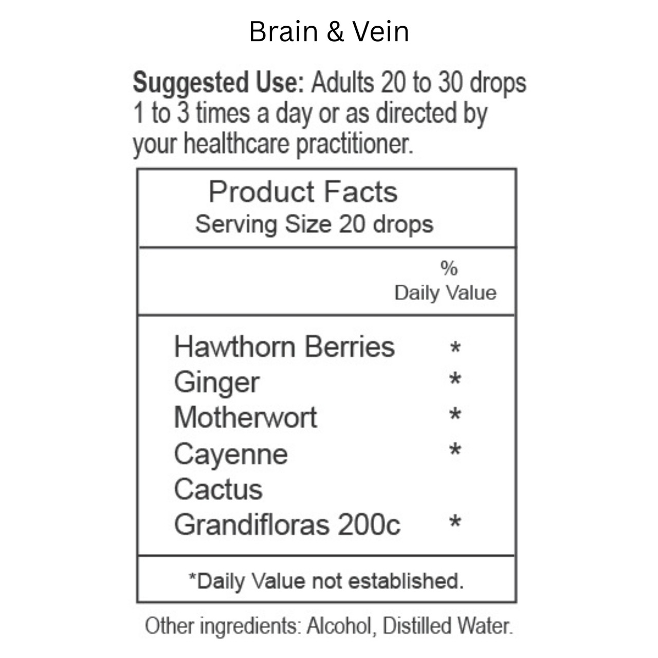 Brain and Vein Herbal Tincture