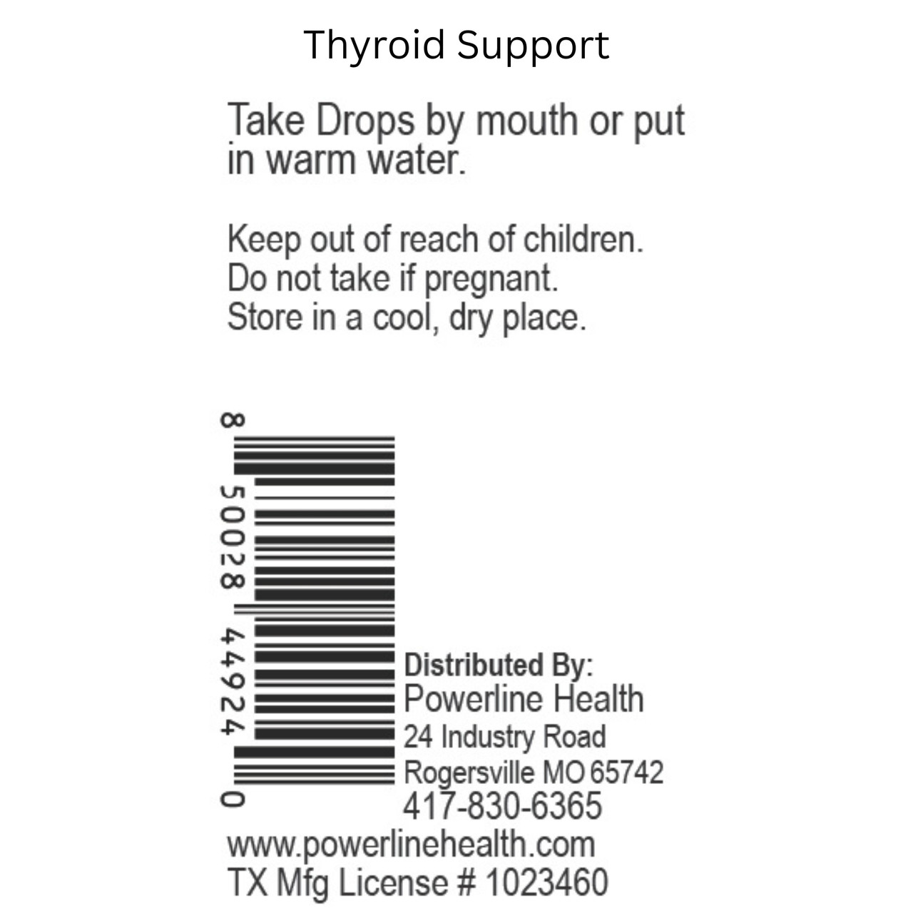 Thyroid Support Herbal Tincture