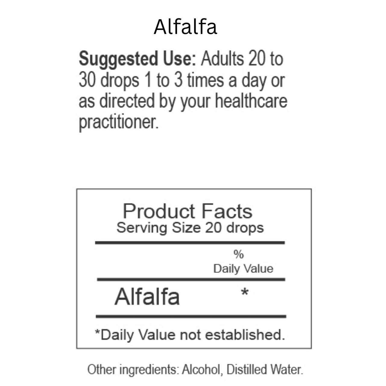 Alfalfa Herbal Tincture