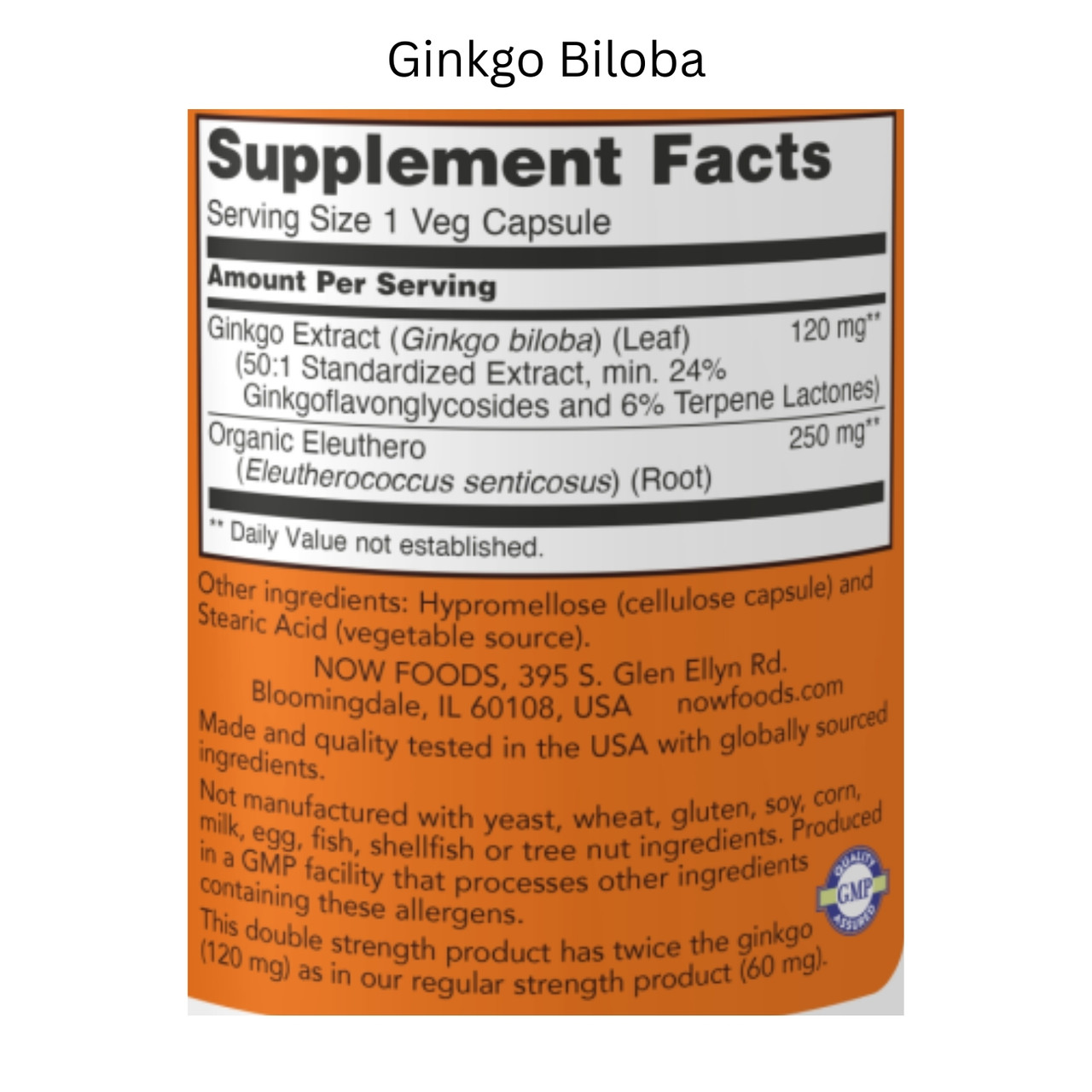 Ginkgo Biloba Capsules