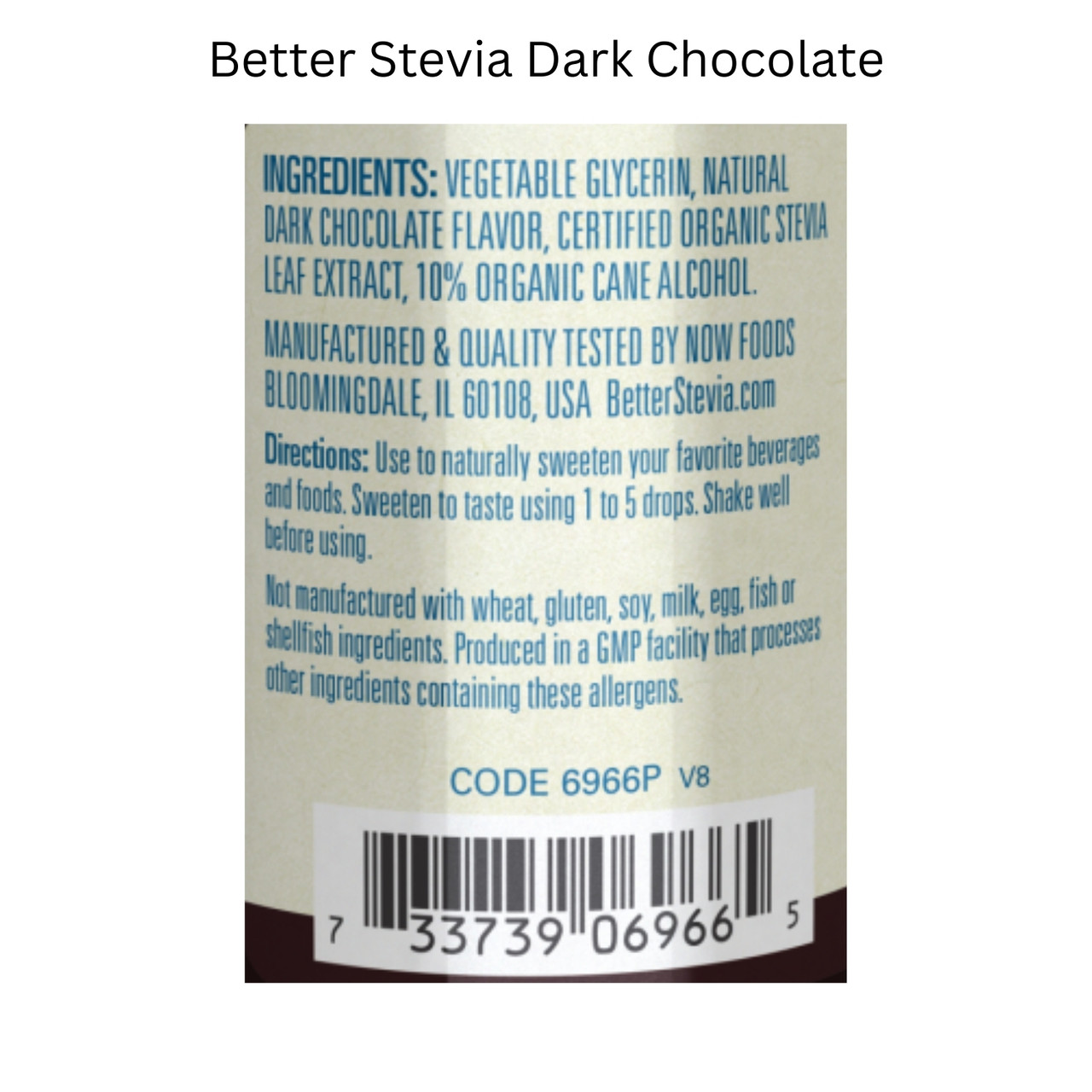 Stevia Liquid Sweetener - Dark Chocolate