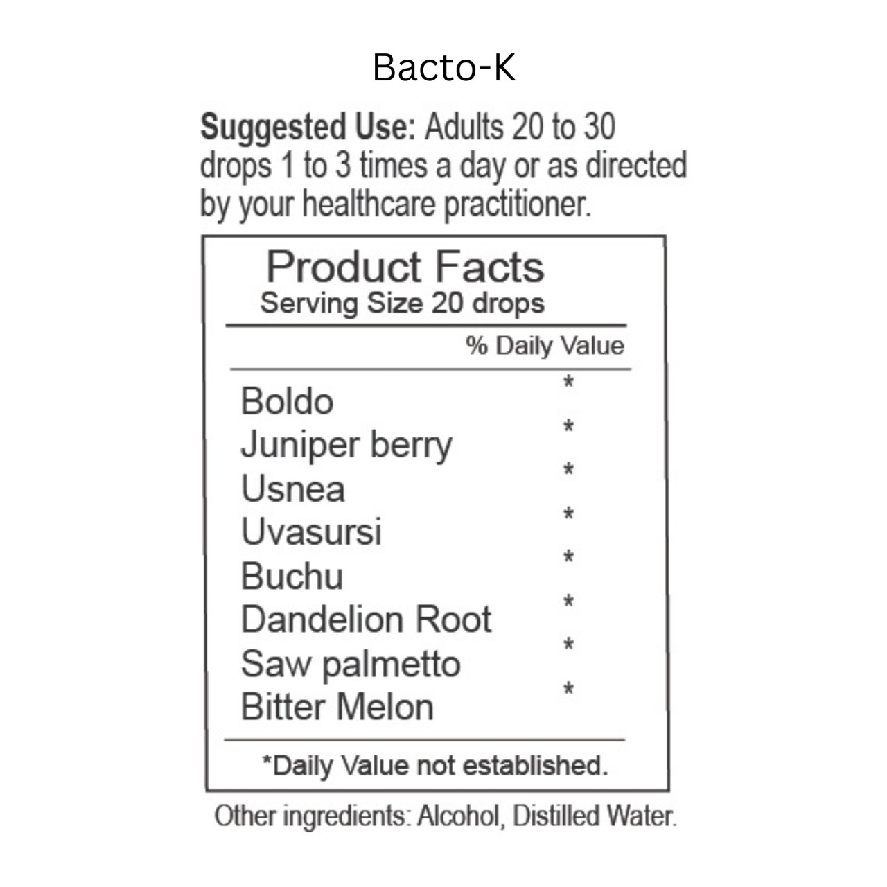 Bacto-K Herbal Remedy