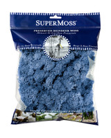 SuperMoss Reindeer Moss Preserved Royal Blue - 4oz