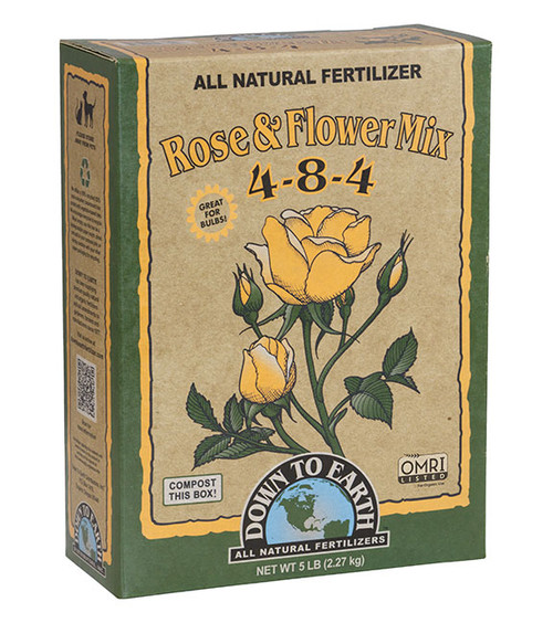 Down To Earth Rose & Flower Mix 4-8-4 Fertilizer - 5 lb