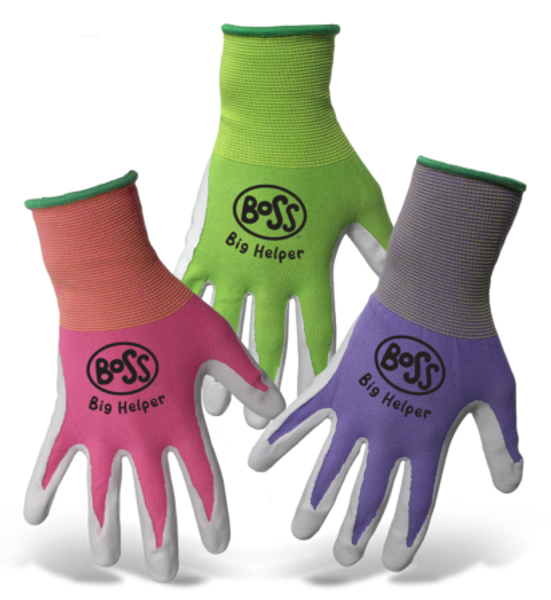 Boss® Kids Nitrile Green/Pink/Purple Gloves - Kids
