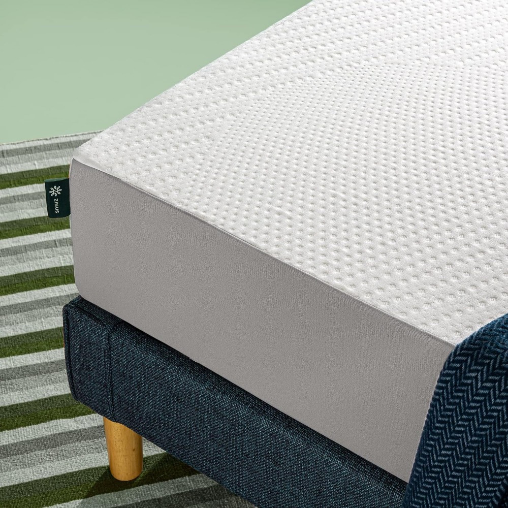 Close-up of white mattress top cover and edge seam