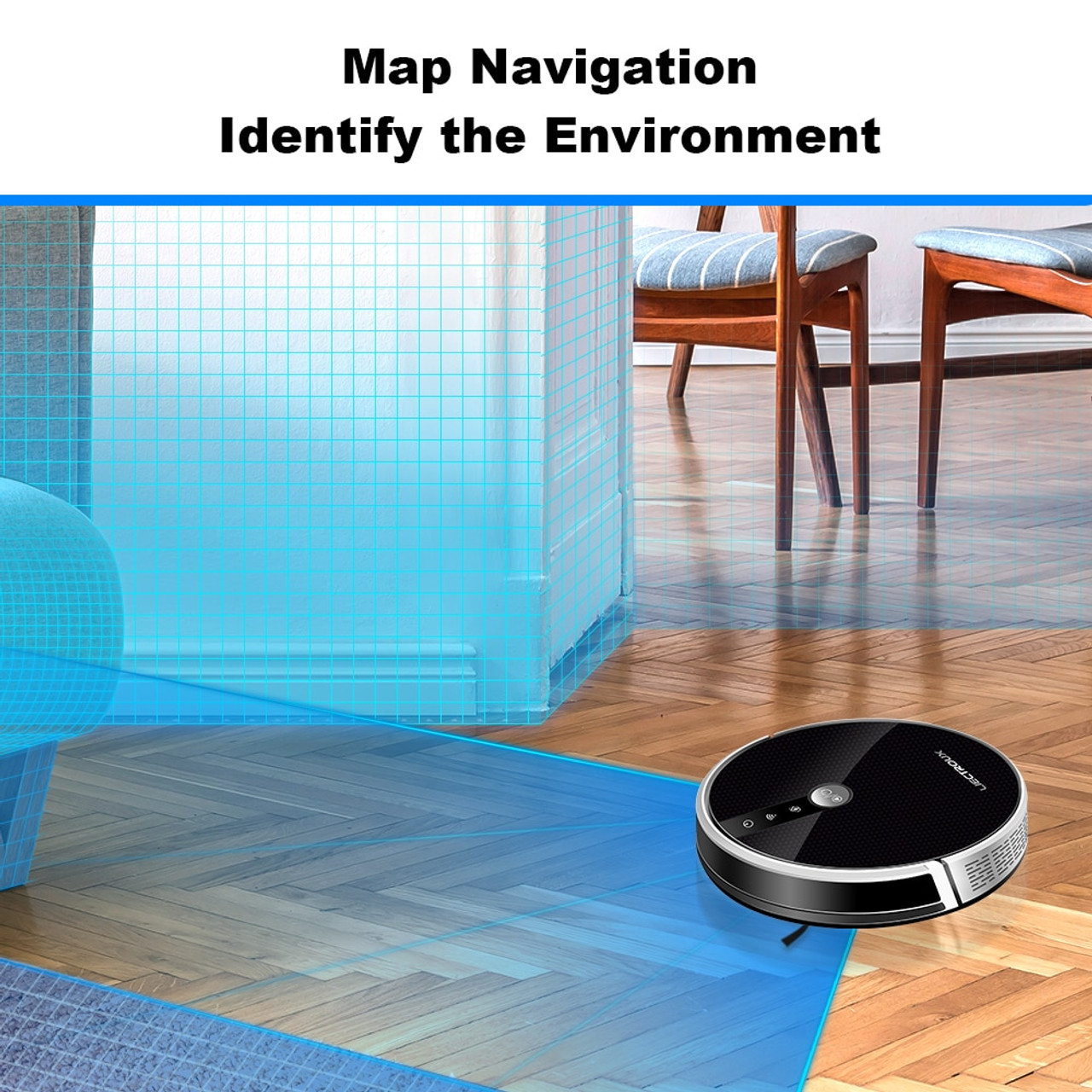 The Smartest LIECTROUX Robot Vacuum Cleaner C30B, 6000Pa Suction, Map navigation with Memory