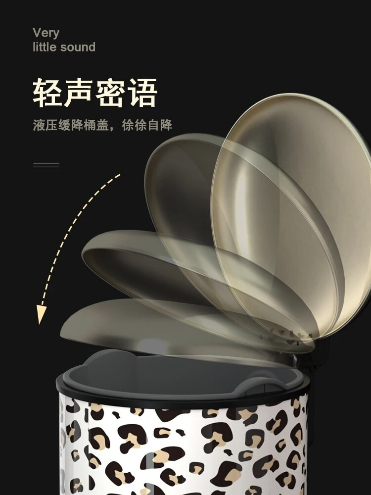 Creative Luxury Trash Can Bedroom Cute Kawaii Kitchen Trash Can With ...