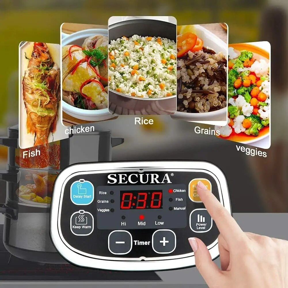 Secura 8.5 Quart Electric Food Steamer - Thumbnail 5