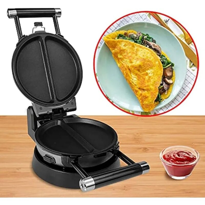 3in1 Waffle, Omelet, Egg Waffle Maker, 3 Removable Nonstick Baking