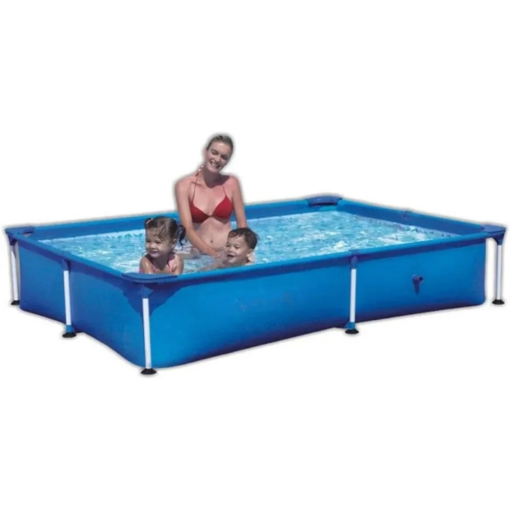 Swimming Pool，Steel Pro Deluxe Splash Frame Rectangular Pool, Outdoor ...