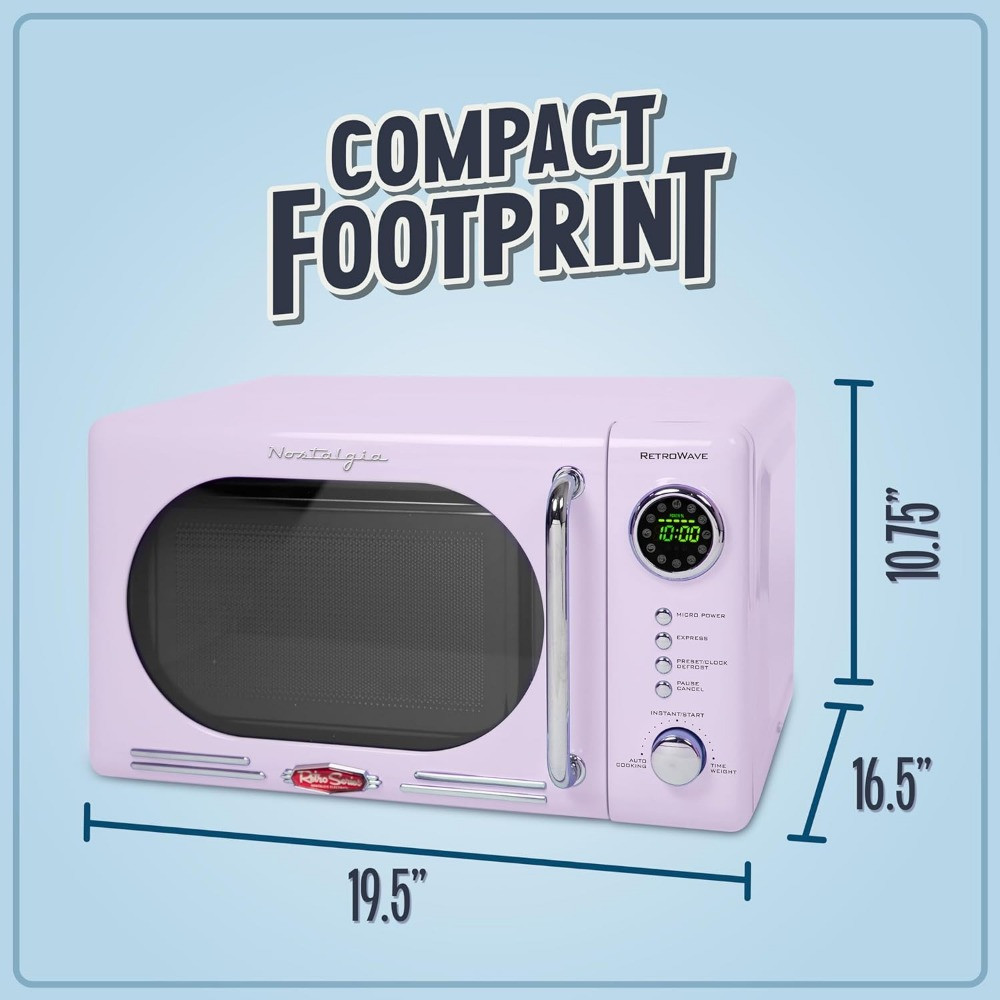 Microwave Oven, Compact Countertop 0.7 Cu. Ft. 700Watts with LED