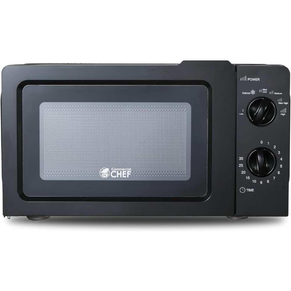 Cubic Foot Microwave with 6 Power Levels, Small Microwave with Grip