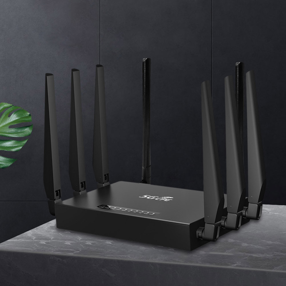 5G CPE WIFI6 Router 4*LAN 1*WAN Ports Modem Router with SIM Card Solt ...
