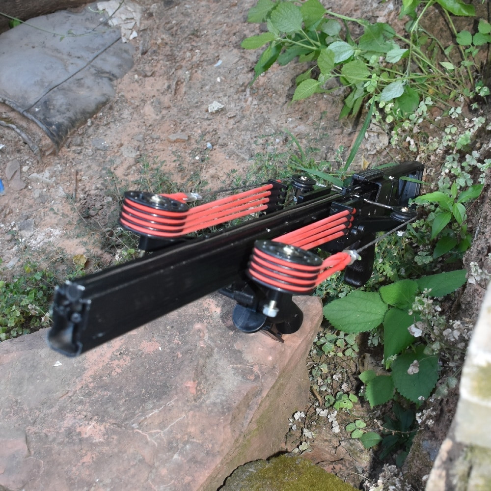 New Version Wolf King Powerful Slingshot Rifle Portable SemiAutomatic