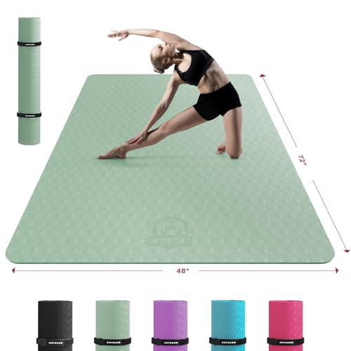 Gymnastics Mat Treadmills For Home HAPBEAR Extra Large Yoga Mat