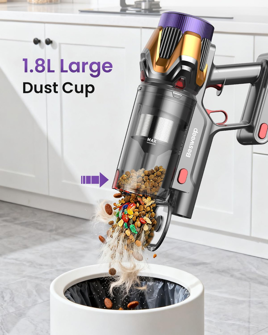 Besweep Cordless Stick Vacuum - Thumbnail 4